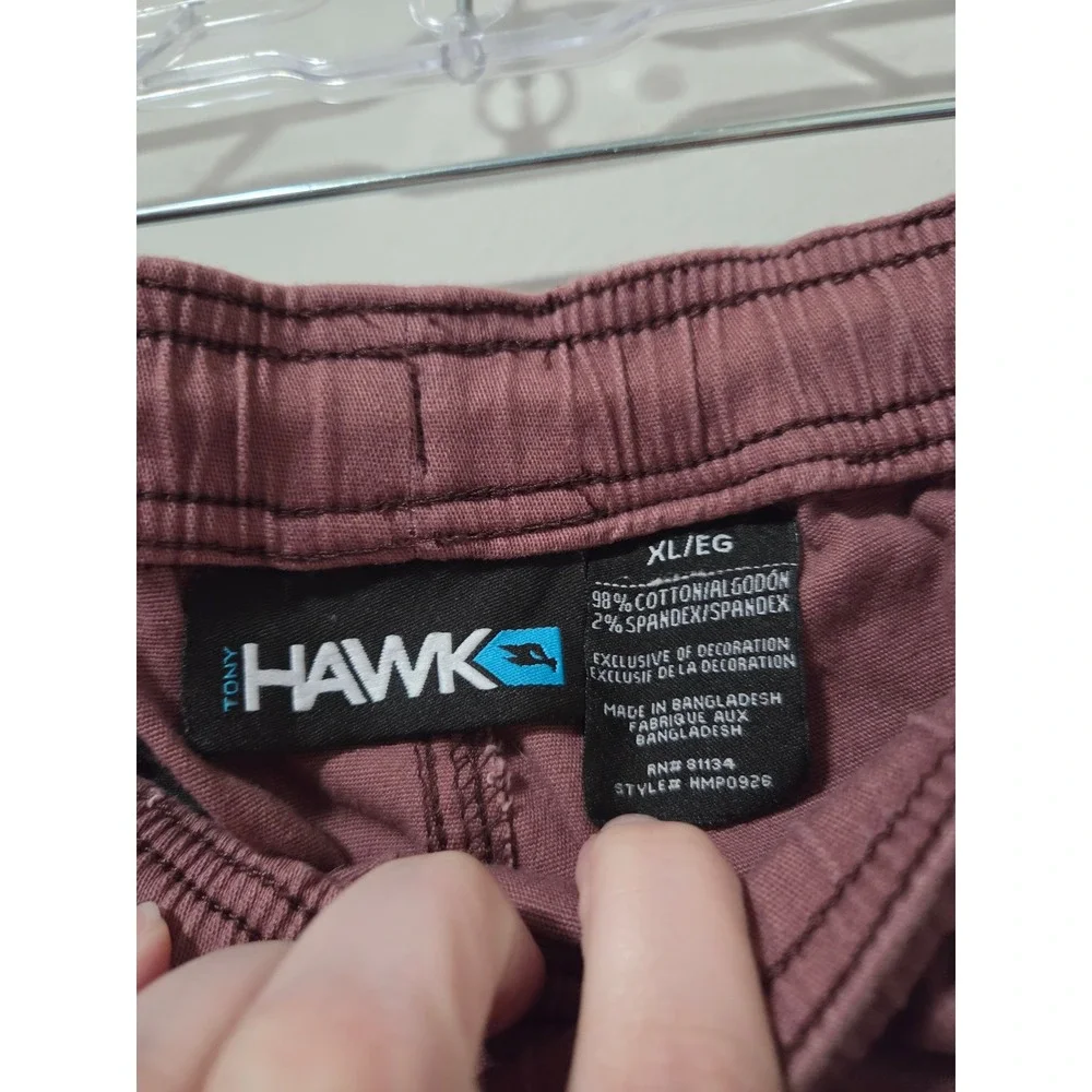 Tony Hawk Mens Jogger Pants XL Rose Mauve‎ Stretch Cotton HMP0926